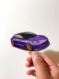 Holographic Tesla Model 3 Sticker