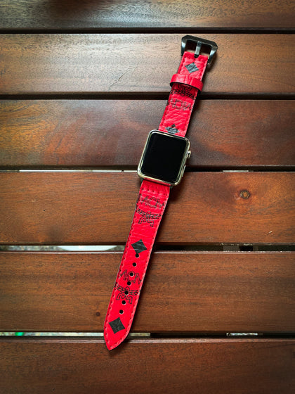 Custom Candy Red Apple Watch Band